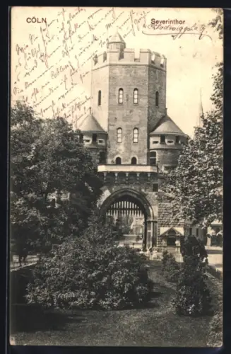 AK Cöln, Severinsthor, Chlodwigplatz