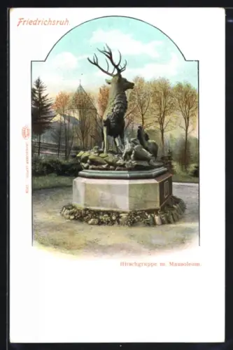 AK Friedrichsruh, Hirschgruppe, Mausoleum