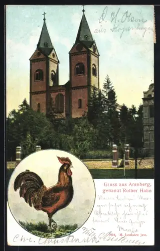 AK Arenberg, Kirche, Rother Hahn