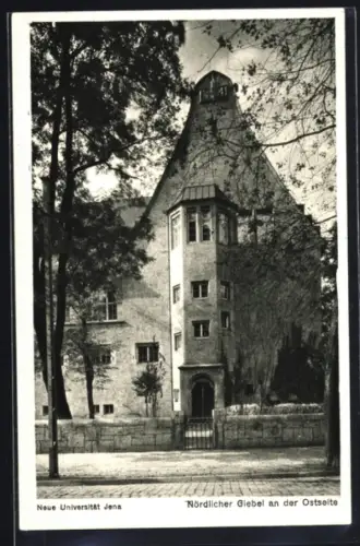 AK Jena, Neue Universität, nördlicher Giebel an der Ostseite