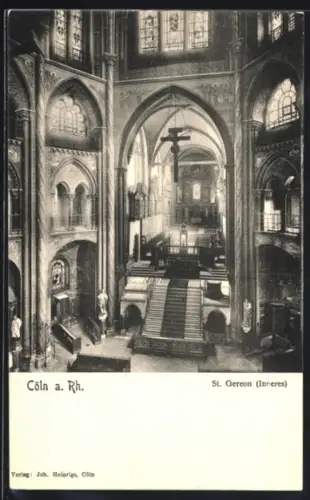 AK Köln a. Rh., St. Gereon, Inneres
