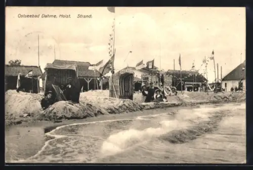 AK Dahme /Holst., Ostseebad, Strandpartie
