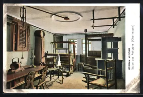 AK Nürnberg, Pohlgöner Stube aus dem Germanischen Museum