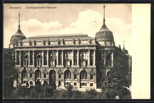AK Stuttgart, Landesgewerbe-Museum