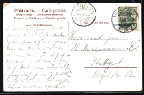 AK Dortmund, Altes Rathaus mit Brunnen