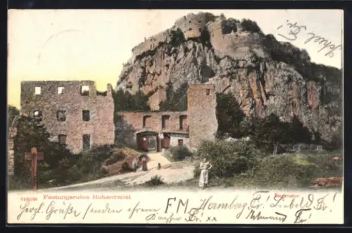 AK Hohentwiel, Festungsruine, Eugenstor