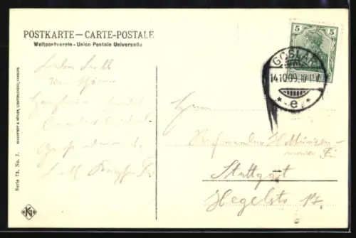 AK Goslar, Platz am Rathaus