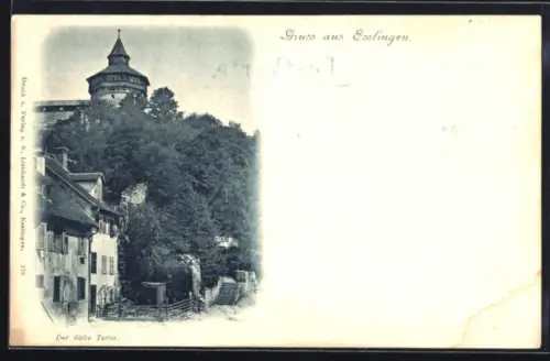 AK Esslingen / Neckar, Dicker Turm