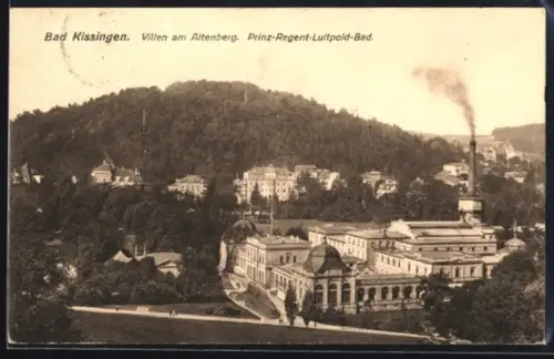 AK Bad Kissingen, Villen am Altenberg und Prinz-Regent-Luitpold-Bad