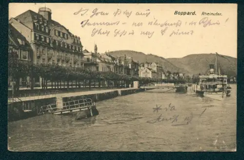 AK Boppard, Rheinufer mit Anleger der Köln-Düsseldorf Schifffahrtsgesellschaft