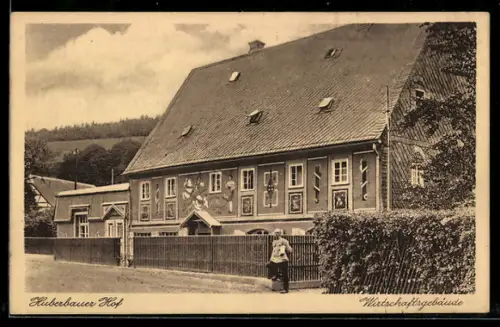 AK Herold i. Erzgeb., Gasthaus Huberbauer Hof