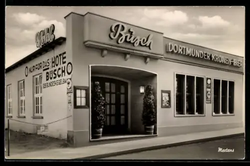 AK Schleiden, Hotel Büsch mit Strassenpartie