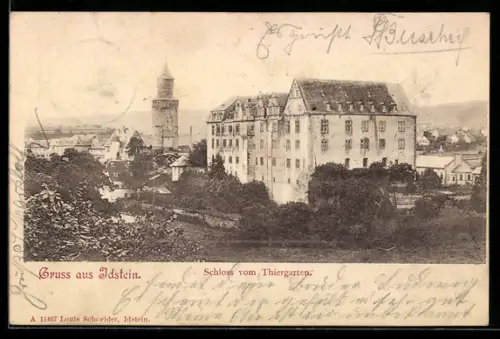 AK Idstein, Schloss vom Thiergarten