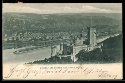 AK Koblenz, Schloss Stolzenfels und Oberlahnstein