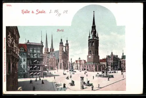 AK Halle a. Saale, Markt