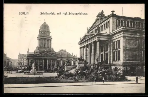 AK Berlin, Schillerplatz, Kgl. Schauspielhaus