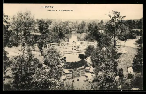 AK Lübeck, Partie am Stadtpark