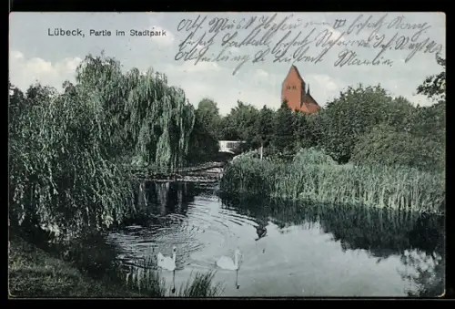 AK Lübeck, Partie im Stadtpark