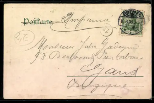 AK Bremen, Rathaus, Dom, Börse