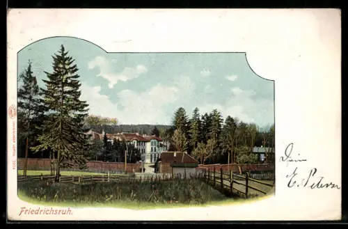 AK Friedrichsruh, Schloss und Parkansicht