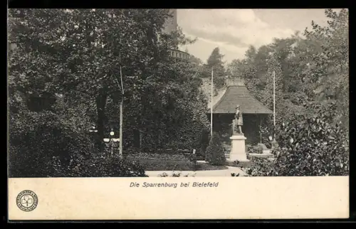AK Bielefeld, Sparrenburg, Denkmal, Parkanlage