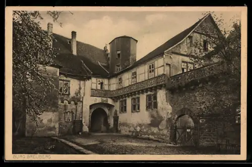 AK Neustadt i. Odw., Burg Breuberg, äusserer Schlosshof