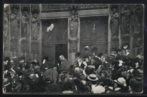 AK Köln, Begrüssung des Kardinal Vincenzo Vannutelli