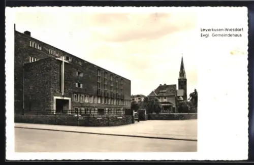 AK Leverkusen-Wiesdorf, Evangelisches Gemeindehaus mit Kirche