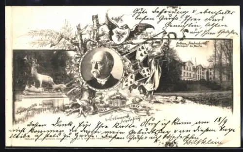 AK Friedrichsruh, Bismarck, Sterbehaus und Begräbnisstätte des Fürsten