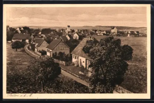 AK Stetten a. k. M., Ortspartie mit Strasse