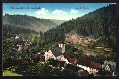 AK Ziegenrück i. ob. Saaletal, An der Kirche