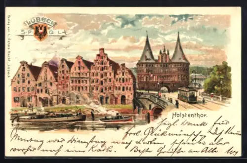 Lithographie Lübeck, Am Holstenthor