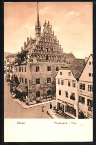 AK Pössneck i. Thür., Rathaus