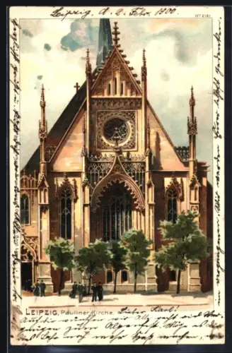 Lithographie Leipzig, Paulinerkirche