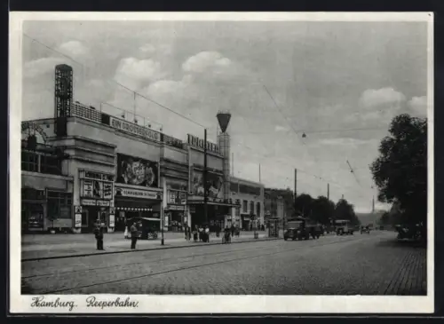 AK Hamburg-St. Pauli, Reeperbahn, Grosses Schauspielhaus