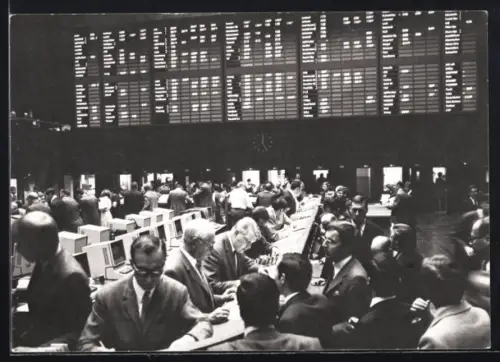 AK Frankfurt-Eschborn, Frankfurter Wertpapierbörse, Börsensaal