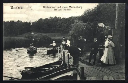 AK Reinbek, Restaurant und Café Marienburg, Inh. Alex Pichinot, Bootsanleger