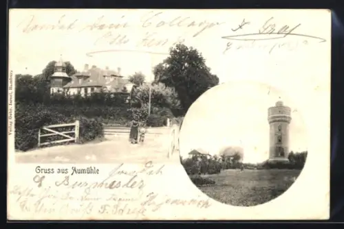 AK Aumühle, Wohnhaus, Bismarck-Turm