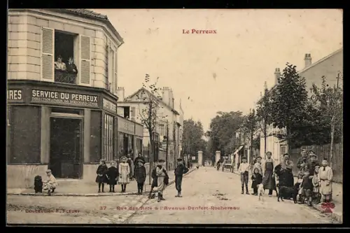 AK Le Perreux, Rue des Arts à l`Avenue Denfert-Rochereau
