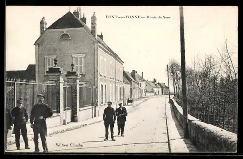 AK Pont-sur-Yonne, Route de Sens