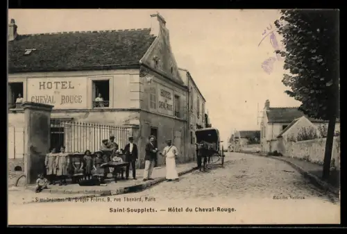 AK Saint-Soupplets, Hôtel du Cheval-Rouge