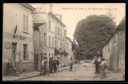 AK Luzancy /S.-et-M., Le Marronnier de Henri IV