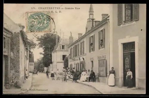 AK Chartrettes, Cafe-Restaurant Piquet, Grande Rue