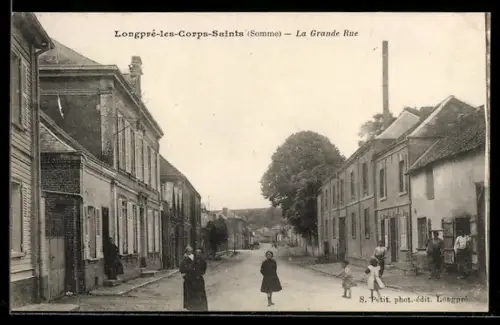 AK Longpré-les-Corps-Saints, La Grande Rue