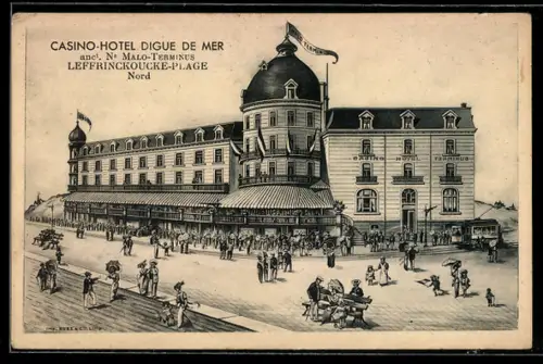 AK Lefrinckoucke /Nord, Casino-Hotel Digue de Mer
