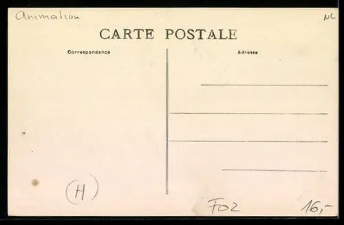 AK Chauny, La Rue de la Poste