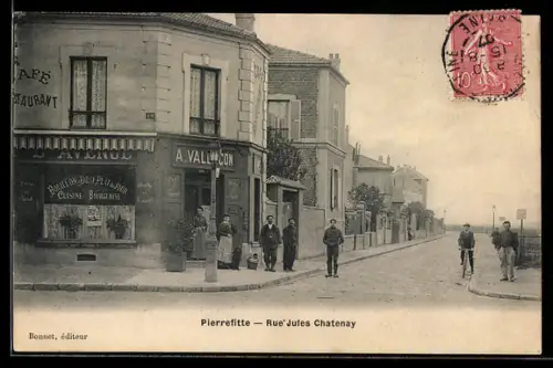 AK Pierrefitte, Rue Jules Chatenay