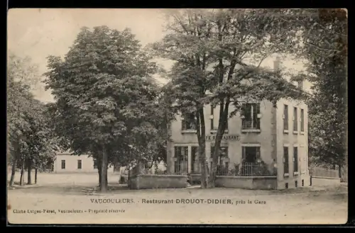 AK Vaucouleurs, Restaurant Drouot-Didier, près la Gare
