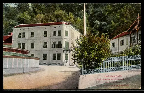 AK Herkulesbad, Hotel Gótn und Villa Diescesana