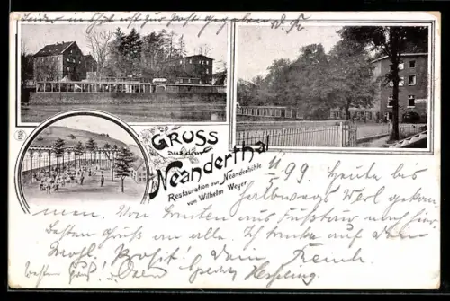 AK Mettmann / Neanderthal, Restauration zur Neanderhöhle v. Wilhelm Weyer